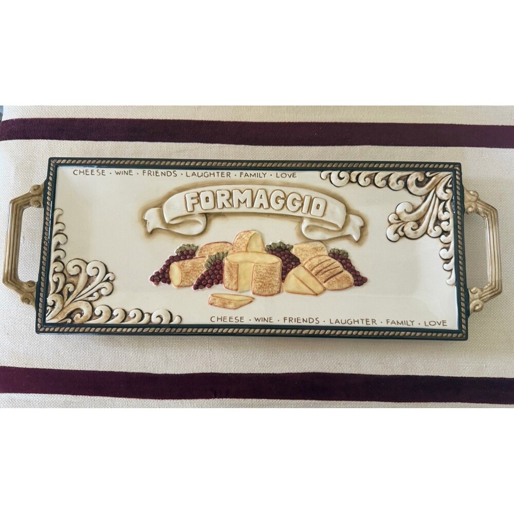 Grassland Road Formaggio Serving Platter with Handles
